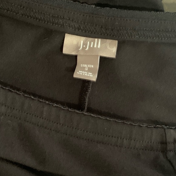 J Jill cropped pants small black cotton mix 26” length - Picture 4 of 6